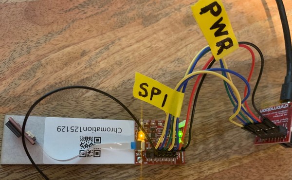 Example showing five SPI jumper wires and two power jumper
wires with a duplicated jumper on `GND`